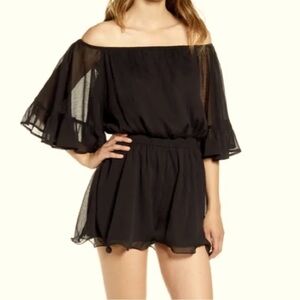 NWT Endless Rose flowy romper on or off the shoulders sold at Nordstrom​​​​